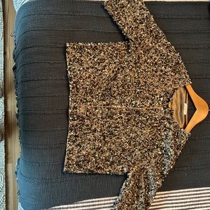 Beaded crop jacket